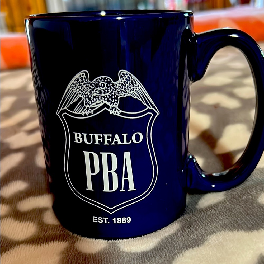 New Buffalo PBA coffee mug & union strong 
Buffalo PBA bumper sticker